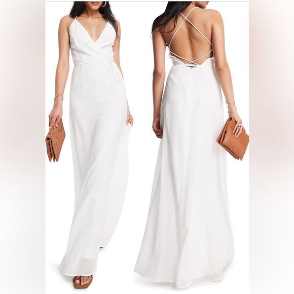 ASOS Dresses & Skirts - 592. ASOS Design cami wrap maxi dress size 12